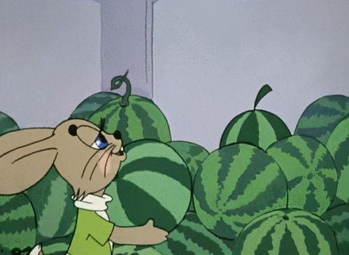 小蓝人吃瓜,一场甜蜜的吃瓜盛宴