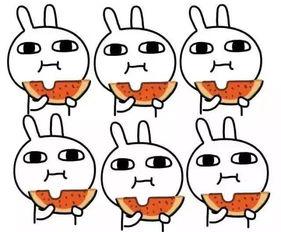 吃瓜小孩简笔画