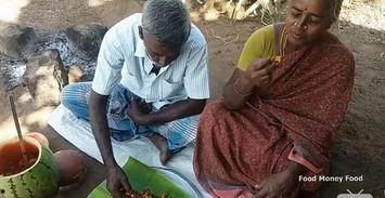 印度大叔吃瓜视频,趣味横生的街头小吃文化